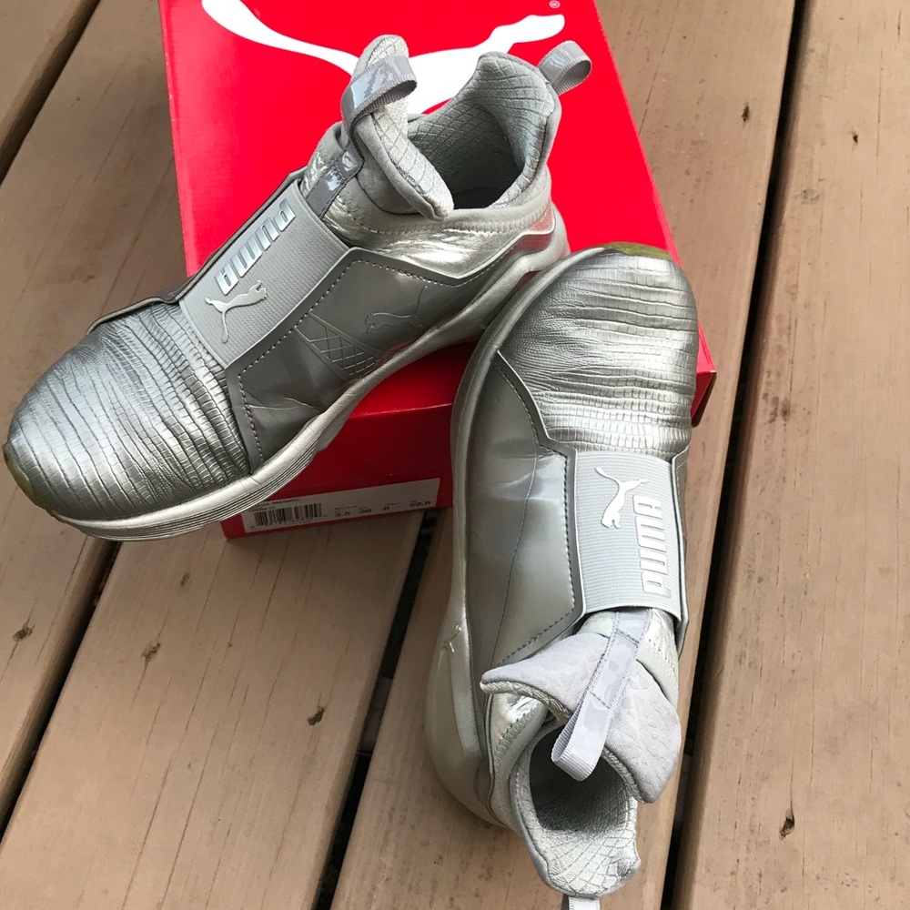 Puma fierce metallic sneakers silver